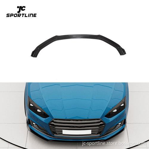 Carbon Fiber Front Bumper Splitter Lip Chin for Audi A5 S-LINE/S5 (2017-2019)